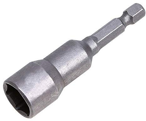 TOOLSTAR Nut Driver Socket, 16mm 1/4 Hex Shank Bit Socket Magnetic Hex Socket Nut Driver Setter Metric Socket Power Wrench Screw Drill Bit Tool