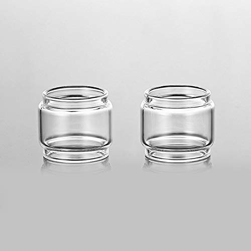 Denghui-ec, Tanque de Cristal Gordo de Reemplazo 2pcs para GeekVape Zeus Dual/X RTA/Blitzen 24mm/Creed, Sin Tabaco ni Nicotina (Bundle: Zeus Dual 5.5ml, Color: Clear)