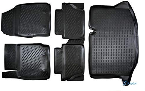 J&J AUTOMOTIVE | Allwetter TPE Gummimatten + Kofferraumwanne Set Für Fiesta Fließheck 2008-2017, Anti-Rutsch, Geruchlos