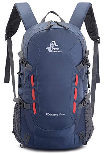 free knight 40L Lightweight Daypack Cycling Hiking Water Resistant Travel Backpack (Navy Blue)
