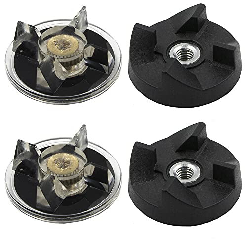 MMOBIEL 2 Pairs of Clutch Base and Blade for Magic Bullet MB1001 250W Mixer