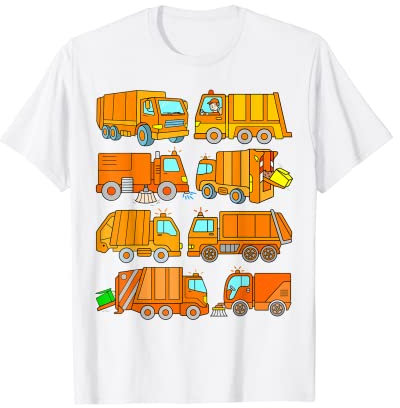 Rubbish car sweeper waste removal truck vehicles rubbish man T-Shirt