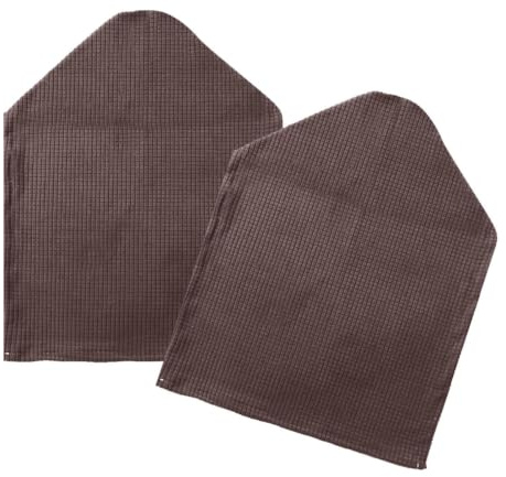 Veemoon 2pcs Sofa Chair Arm Protective Covers, Armchair Covers Protectors Anti-Slip Armchair Slipcover Stretch Sofa Arm Dust Cover Polyester Sofa Arm Caps for Home Office (Dark Brown)