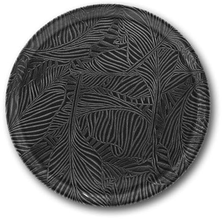 Saturnia Set 6 Piatti da Tavola Pizza Breath Nero in Porcellana 33 cm