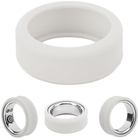 Coprianello in Silicone, Coprianello Elastico per Anelli Intelligenti, Proteggi Anello in Silicone, Coprianello per Fede Nuziale Resistente Ai Graffi per Uomo Donna (GREY)