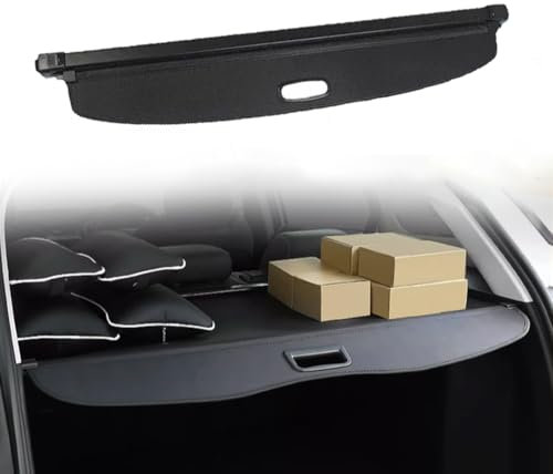 Auto Einziehbarer Laderaumabdeckung Kofferraum für F.o.r.d Edge L CDX706 2023 2024 2025, Schwarz Schutz Der Privatsphäre Abdeckung Hutablage Cargo Cover, Ausziehbar Kofferraumabdeckung Rollo