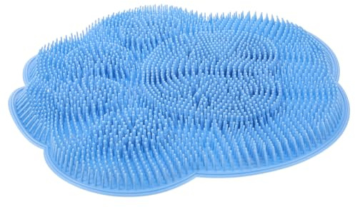 Fuß und Rückenschrubber aus Tpr mit Saugnäpfen für Dusche | Peelingmatte für Rücken und Füße, Sanfte Reinigung, Entfernt Abgestorbene Haut