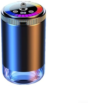 Feegow Diffusore di oli essenziali per auto, deodoranti per auto, con luce pick-up e top stellato, diffusore di aromi ricaricabile, 5 livelli regolabili