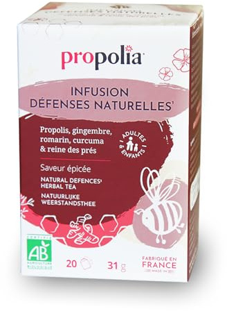 PROPOLIA - Infusions Bio Défenses naturelles - Propolis - 20 sachets