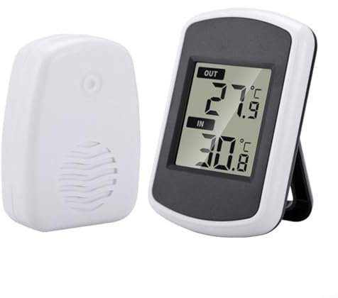 Puupaa Station météo sans fil, thermomètre hygromètre numérique intérieur extérieur, moniteur de température et d'humidité pour la maison, le jardin, la ferme, la serre