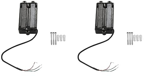 Gvvsjgdbis 2X Geräuschlos Gute Balance 4 Saiten Bass Humbucker Doppel Spule Ton Abnehmer Schwarz für Bass Gitarre