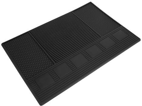 TIKATARER Friseurmatte, Silicon Barber Pad 45x30x2cm Hitzebeständige Matte für Haarwerkzeuge Große Salonmatten für Friseur für Professionelles Haarstyling