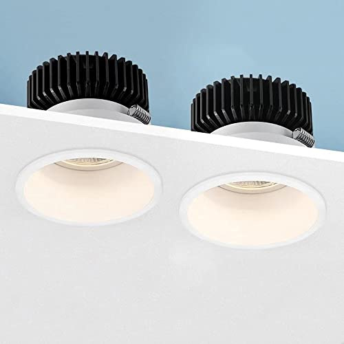 USMCPQVXN Foco de Techo Led Empotrado, 2 Piezas, Luminaria de Iluminación Direccional, Luz de Techo para Pasillo, Luz Blanca Fría de 6000 K, Luces para Cuadros de Galería Y Mini Focos de Acento para A