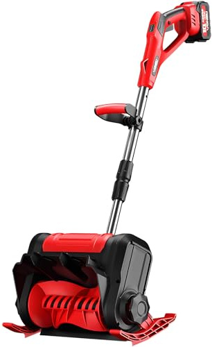 BANGBANGJI Pala de Nieve inalámbrica, soplador de Nieve eléctrico de 20 V y 4,5 Ah con batería, Ancho de despeje de 30,5 cm (12 Pulgadas), Alcance máximo de 7,9 m (26 pies) para escalones y aceras