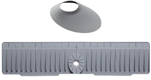 Tappetino per rubinetto: tappetino paraspruzzi in silicone autodrenante rapido da 70 cm, protezione contro gli schizzi d'acqua del lavello inclinato di 15 gradi, dimensioni lunghe della penna