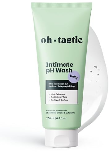 Daily Intim Waschlotion Damen - Mildes Duschgel für den Intimbereich, Intimpflege für jeden Tag, Intimwaschlotion Frauen mit Aloe Vera & Calendula Essenz - ohtastic - (200ml)