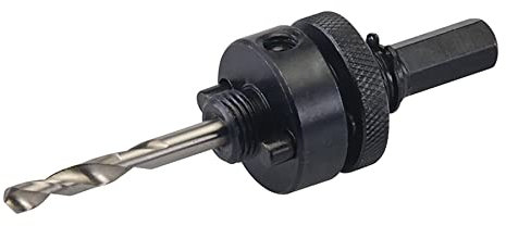 Dapetz ® Holesaw Arbor and Pilot Drill Hex 32mm 152mm Professional Work Tool New Comes with Fits holesaws 32-152mm, 11mm hex Shank and Includes 1/4 HSS Pilot Drill.