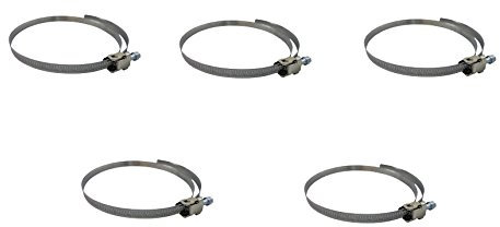 Duct Jubliee Clip Clamp for Flexible Ducting Hose Pipe Ventilation 200mm Pack of 2, 3, 5 and 10 (5)
