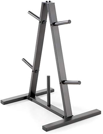 MARCY Standard-Hantelscheibenbaum für 2,5 cm große Scheiben für Home Gym, 136 kg. Max. Kapazität PT-5733, A-Frame-Schwarz, Einheitsgröße
