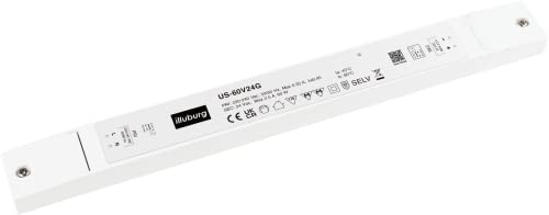 Transformateur LED 24V 60W Sans Scintillement Tension Constant Ultra Fin pour Bande de LED Bloc d'Alimentation Driver LED