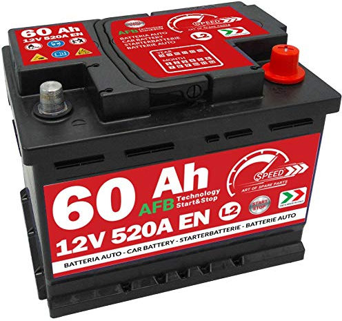 BATTERIA AUTO SPEED L2 AFB Start&Stop - 12V 60Ah 520A +DX