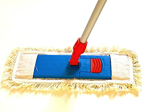 Mammop 40cm Profi Klapphalter 1 x Baumwoll Wischmop Teleskopstiel Set Mopphalter Reinigungsmop