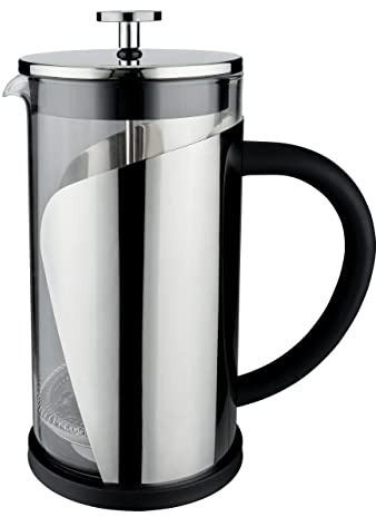 Café Olé Cromo 350 ml Caffettiera French Press, 3 tazze (1 tazza), argento