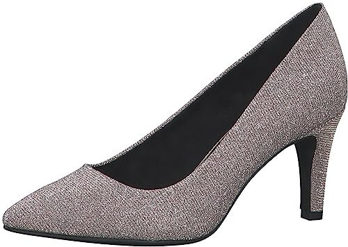 s.Oliver Damen Pumps Spitz Glitzer, Silber (Platinum Glit.), 38 EU