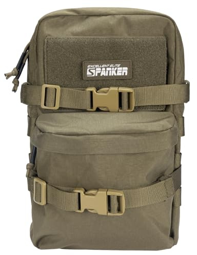 Excellent Elite Spanker Taktischer MOLLE-Trinkrucksack, Wasserblasenträger für Taktische Weste, Rucksack, Plattenträger, Schwarz, Kojotenbraun, Grau, Ranger-Grün, Multicam, Multicam-Schwarz, Classic