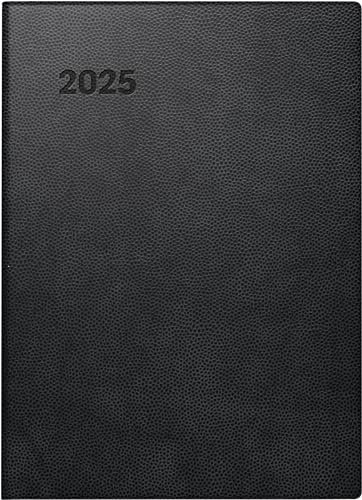 BRUNNEN Taschenkalender Mod. 731 2025 | A6, Kunststoff, schwarz