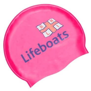 Zoggs RNLI x silikon badmössa, bekväm vuxen badmössa, halkfritt foder vuxen simhatt, formad badmössa, klorisslagande badmössa (en storlek)
