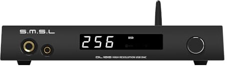 SMSL DL100 Audio Decoder Earphone Amplifier,4*CS43131 Chip,HDMI(ARC) Can be Decoded for TV, Dual Mode ISB,6.35mm+4.4mm Dual Headphone Output,XLR Balanced+RCA Output,Full Function Remote Control