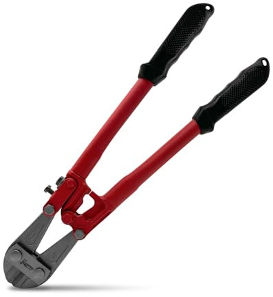 HOUSERAN Bolzenschneider 35,6 cm – Hochleistungs-Drahtschneider für Stahldrähte, Bolzen und Schlösser