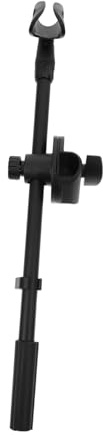 Metal Stand Adjustable Height Rotating Microphone Boom Arm Black | Metal Arm Support, Tilting Rotating Design, for Podium and Home Use, Practical All-round Support