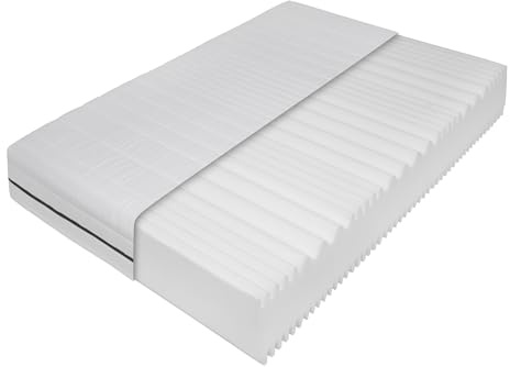 Sleepneo - Orthopädische 7 Zonen Matratze 70x140 - Höhe ca. 18cm - Härtegrad H3 & H4 - Kaltschaummatratze ergonomisch stützend - Oeko TEX & CertiPUR Zertifiziert