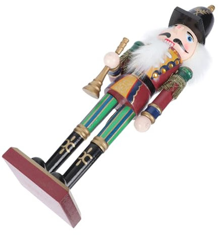 BUGUUYO Casse-Noisettes Décoration De Bureau Bois Soldat Marionnette pour Noël Décoration Casse-Noisette Délicate pour Maison
