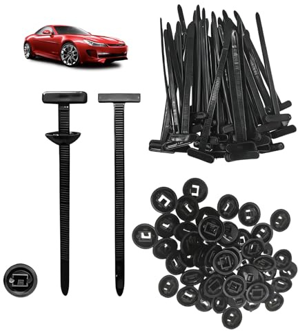 ZMaglorian 100PCS Serre-Câble Universel Nylon, Attache Câble Plastique Résistant - Boucle de Cravate Rapide pour Réparation Auto, Raccord Polyvalent et Durable