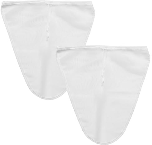 2 PCS Reusable Nut Milk Bag & Jelly Bag, 30x30cm Cheese Cloths for Straining - Premium Nylon Cloths for Cooking, Making Yogurt, Cheese, Filtering Juice, Tea (Fine Weave)