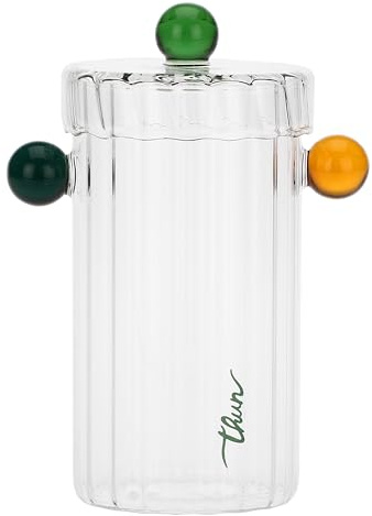 THUN Barattolo 3 sfere, piccolo - Borosilicato - ø 7 cm - 15 cm h