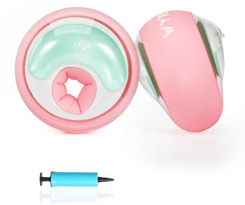 LOOWARTS Schwimmflügel Kinder mit 3 Unabhängigen Luftkammern, Schwimmhilfe Baby ab 1 Jahr aus Verstärktem Material, Schwimmflügel Rund, Baby Schwimmärmel Kinder von 1-8 Jahren