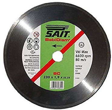 Sait Disco Diamantato 230 mmda taglio per smerigliatrice cemento mattoni 89802