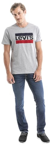 Levi's Sportswear Logo Graphic Camiseta Hombre, Grey, XXL