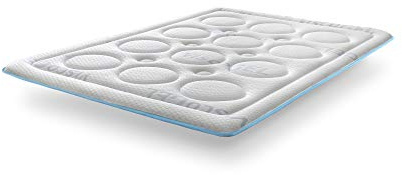 SonnoMATTRESS Topper Bubble Confort 180x190x4cm – Viscoelástica de Gel Termorreguladora, Tejido Strech ViscoGel Transpirable y Antialérgico, Máximo Confort y Frescor, Acolchado Premium
