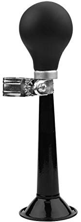 Vélo Hooter vélo Air klaxon vélo Cyclisme rétro Chrome métal Hooter Fort Cloche Bugle Trompette Alarme Caoutchouc Presser Ampoule(Noir)