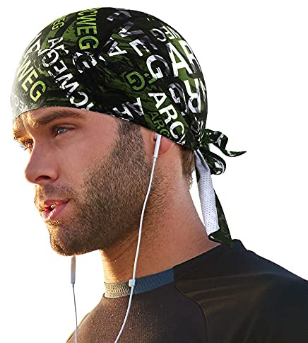Arcweg Bufanda Pirata Bandana con Vendaje Ajustable Gorra Verano de Ciclismo Run Moto Skull Cap Absorbente de Sudor Plegable Suave Transpirable protección UV Jogging UPF 50+