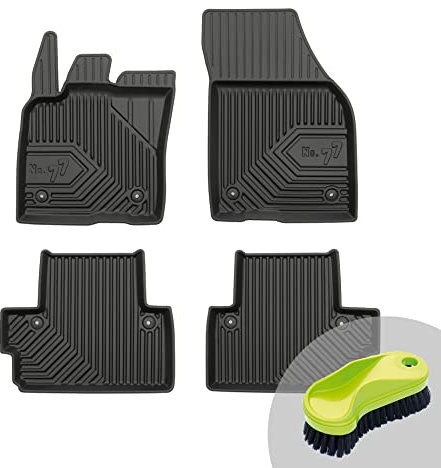 FROGUM No.77 Gummimatten Ganzjahresset von Auto Fußmatten Autofussmatten für Volvo C30 2006-2012 | Langlebiges TPE Material
