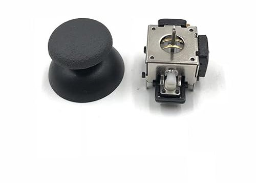 VKMKV 2pcs for PS2 Controller 3D Analog Joystick Replacement metal 3D joystick cap analog Thumb stick for XBOX 360 controller (Color : Metal joysti and CAP)
