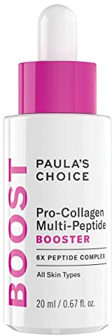 Paula's Choice Pro-Collagen Multi-Peptide Booster - Anti-Aging Treatment Gegen Feine Linien - Falten Glätten in 15 Minuten - mit Aminosäuren & Hyalutonsäure - Alle Hauttypen - 20 ml