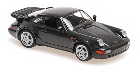 Minichamps 940069106 - Porsch. 911 Turbo (964) Black Perl 1990 - Maßstab 1/43 - Modellauto