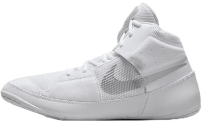 Nike Fury Wrestling Schuh für Herren, Weiß-Silber, 42 EU